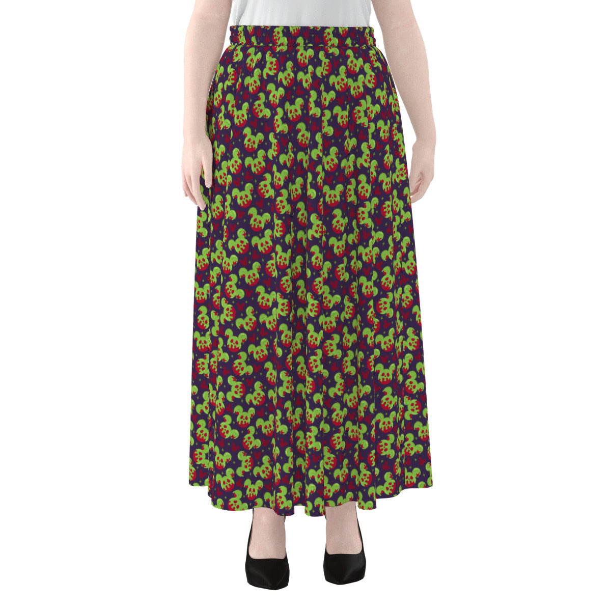 Magical Evil Apple Women's Maxi Chiffon Skirt