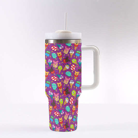 Ice Cream 40 oz Tumbler With Handle