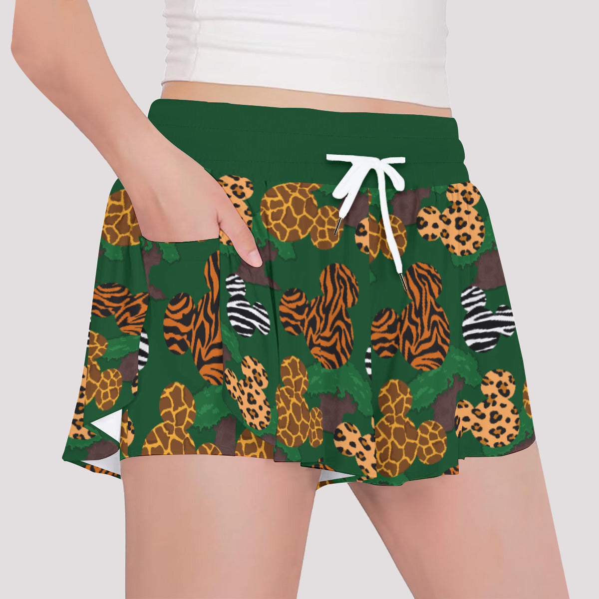 Animal Prints Girls' Sports Shorts
