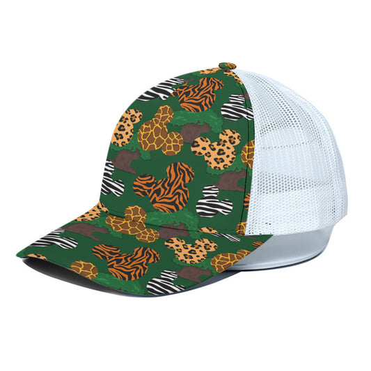 Animal Prints Unisex Trucker Hat With White Half Mesh