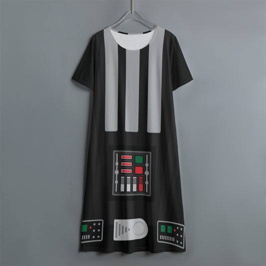 Star Wars Darth Vader Women's Swing Dress With Short Sleeve