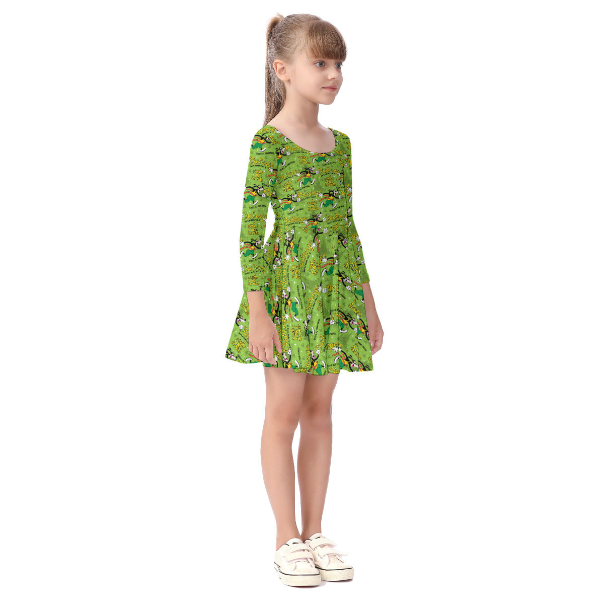 Goofy Challenge Kid's Long Sleeve Dress