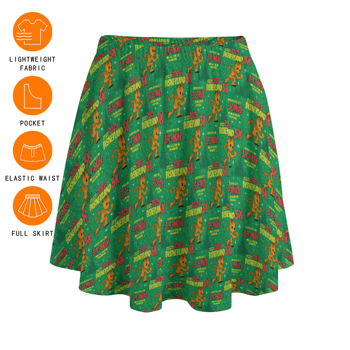 Disneyland 5K Women's Skirt With Pockets