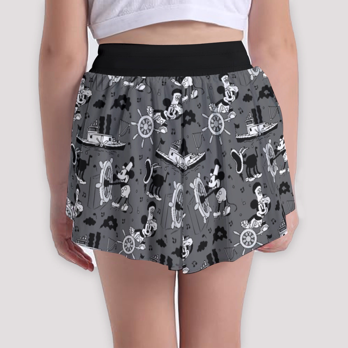 Steamboat Mickey Girls' Sports Shorts