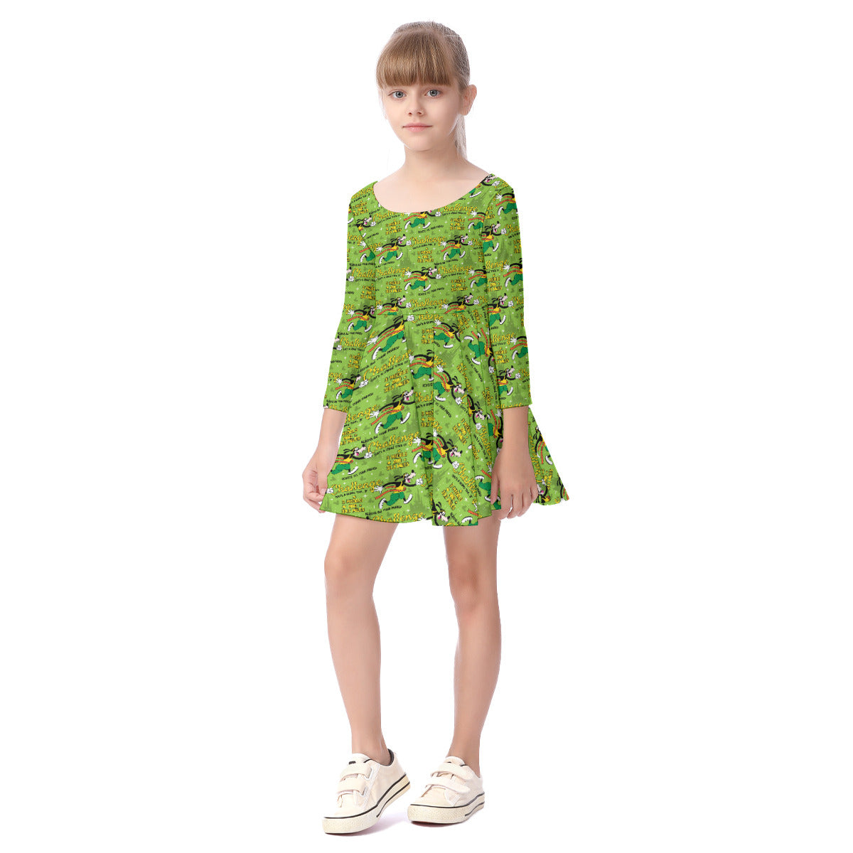 Goofy Challenge Kid's Long Sleeve Dress