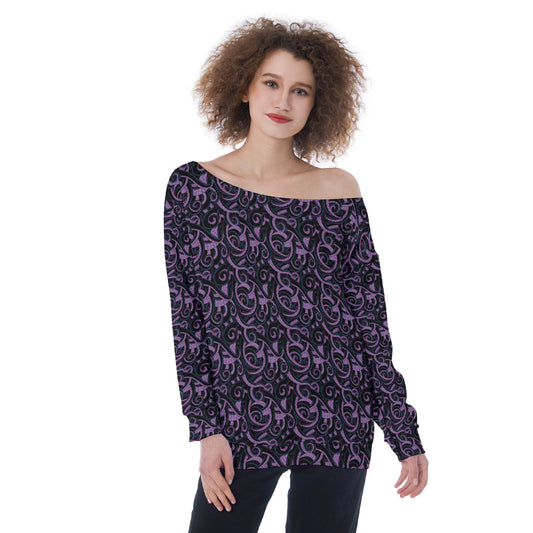 Ursula Tentacles Oversized Women's Off-Shoulder Sweatshirt