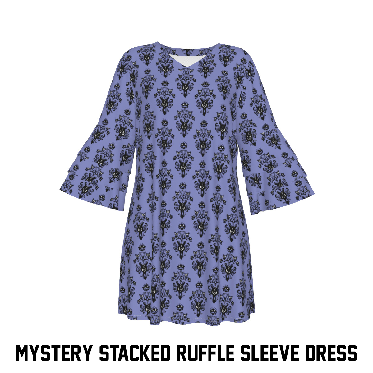 Mystery Women's Stacked Ruffle Sleeve Dress