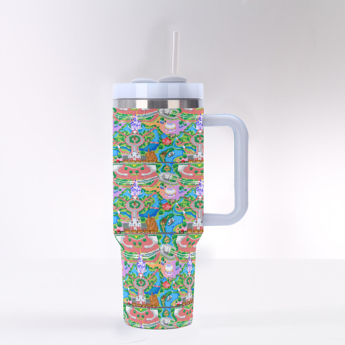 Park Map 40 oz Tumbler With Handle