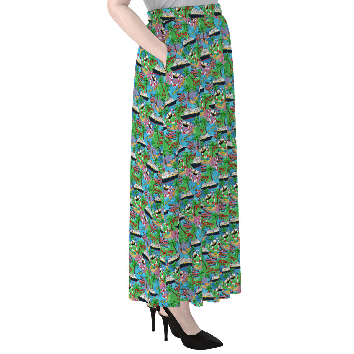 Let's Cruise Women's Maxi Chiffon Skirt