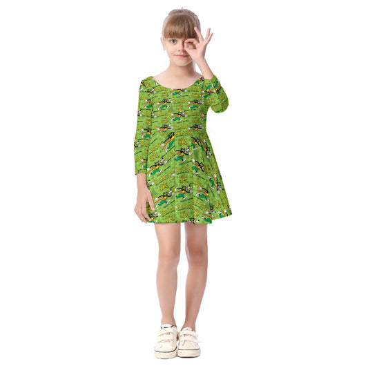 Goofy Challenge Kid's Long Sleeve Dress