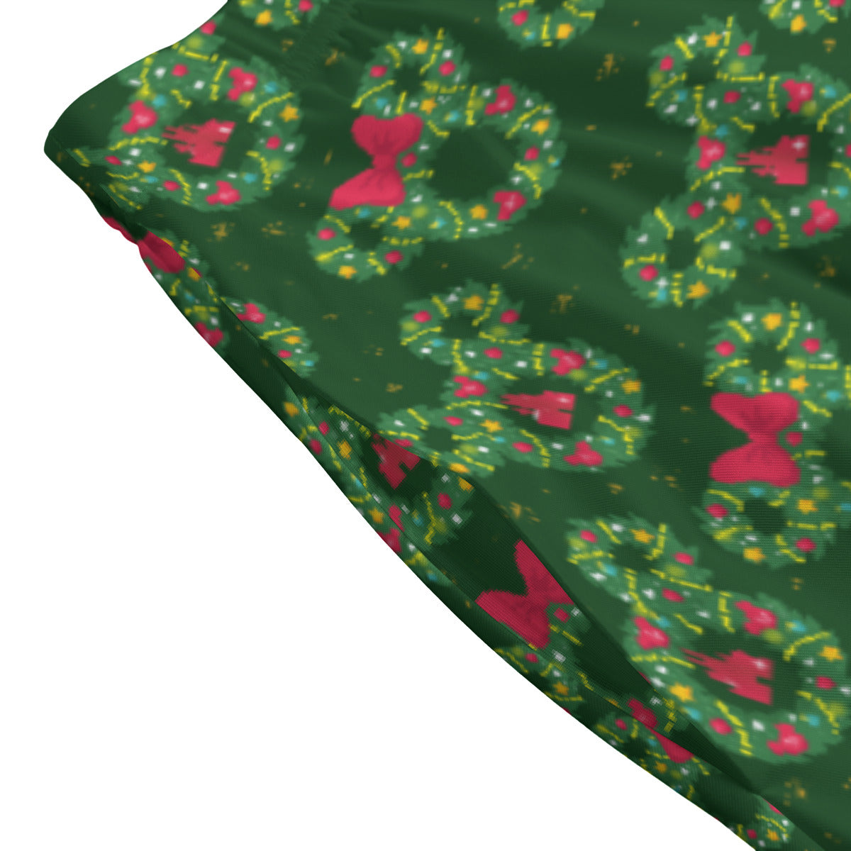 Christmas Wreaths Women's Long Maxi Skirt With Pockets