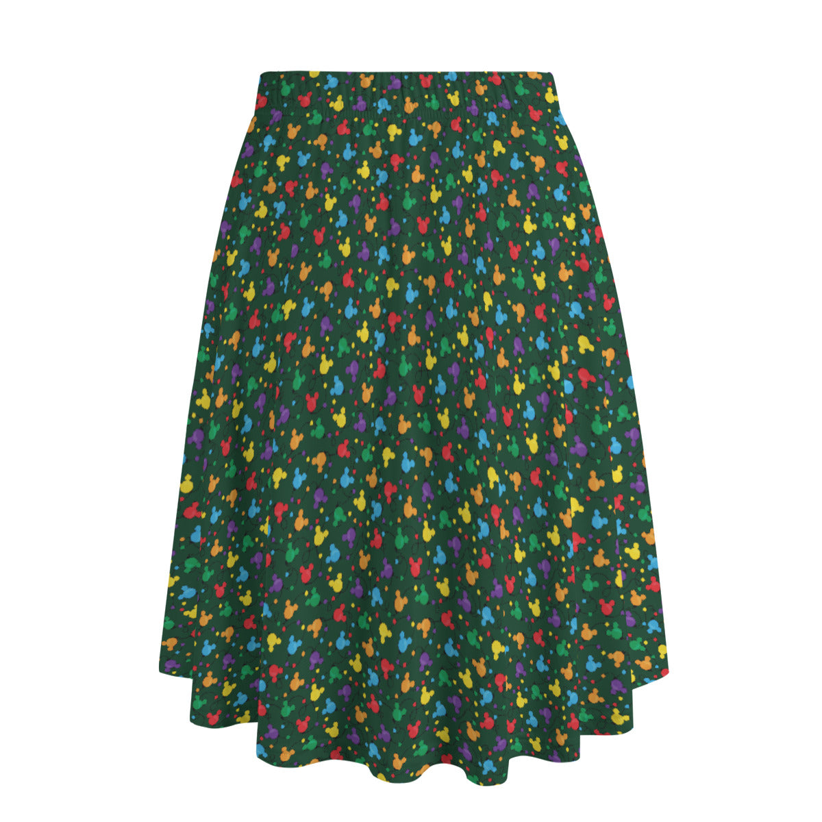 Christmas Lights Women's Long Maxi Skirt With Pockets