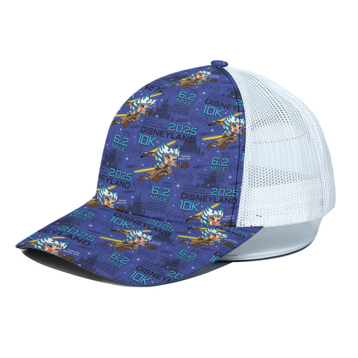 Disneyland 10K Unisex Trucker Hat With White Half Mesh