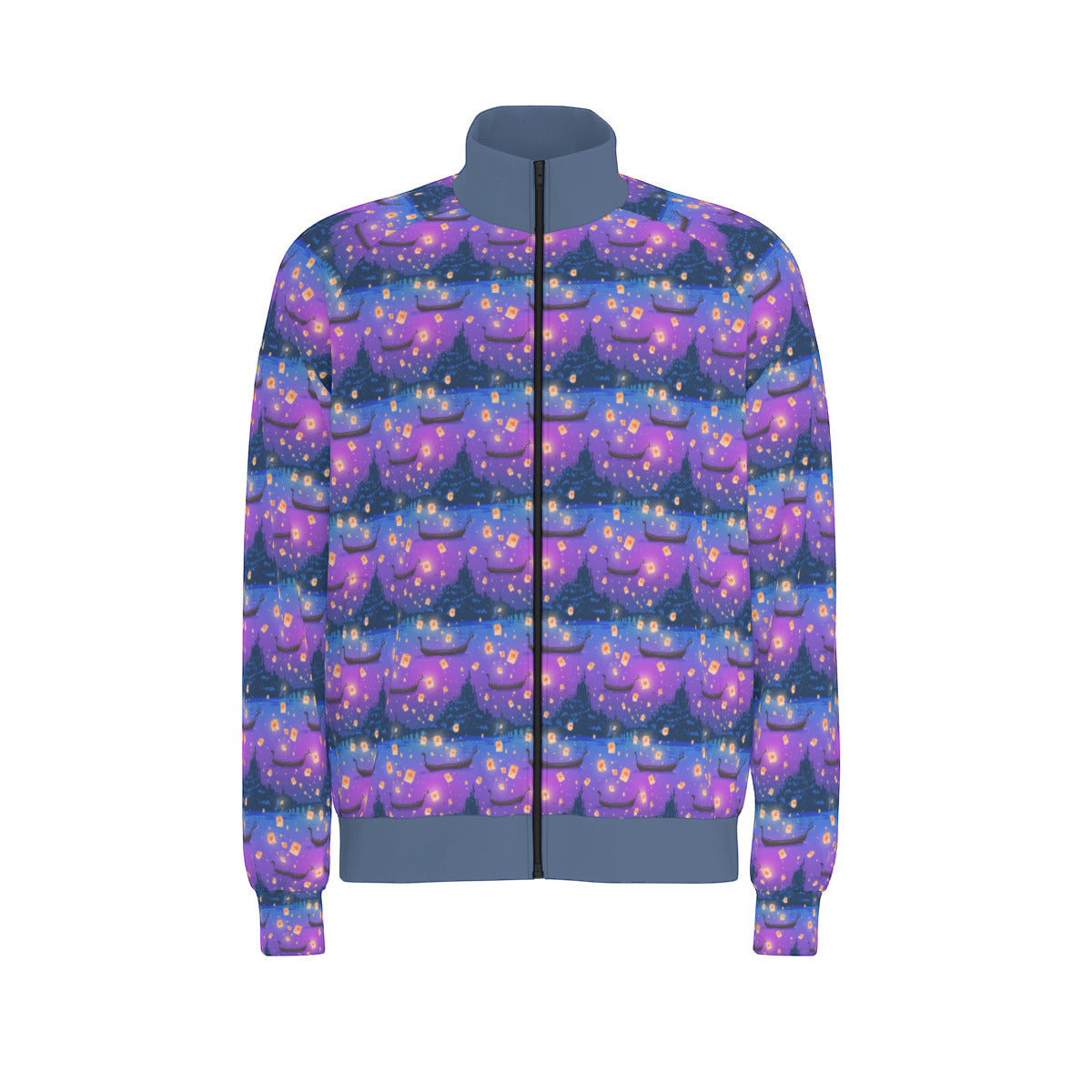 Floating Lanterns Unisex Stand Collar Jacket