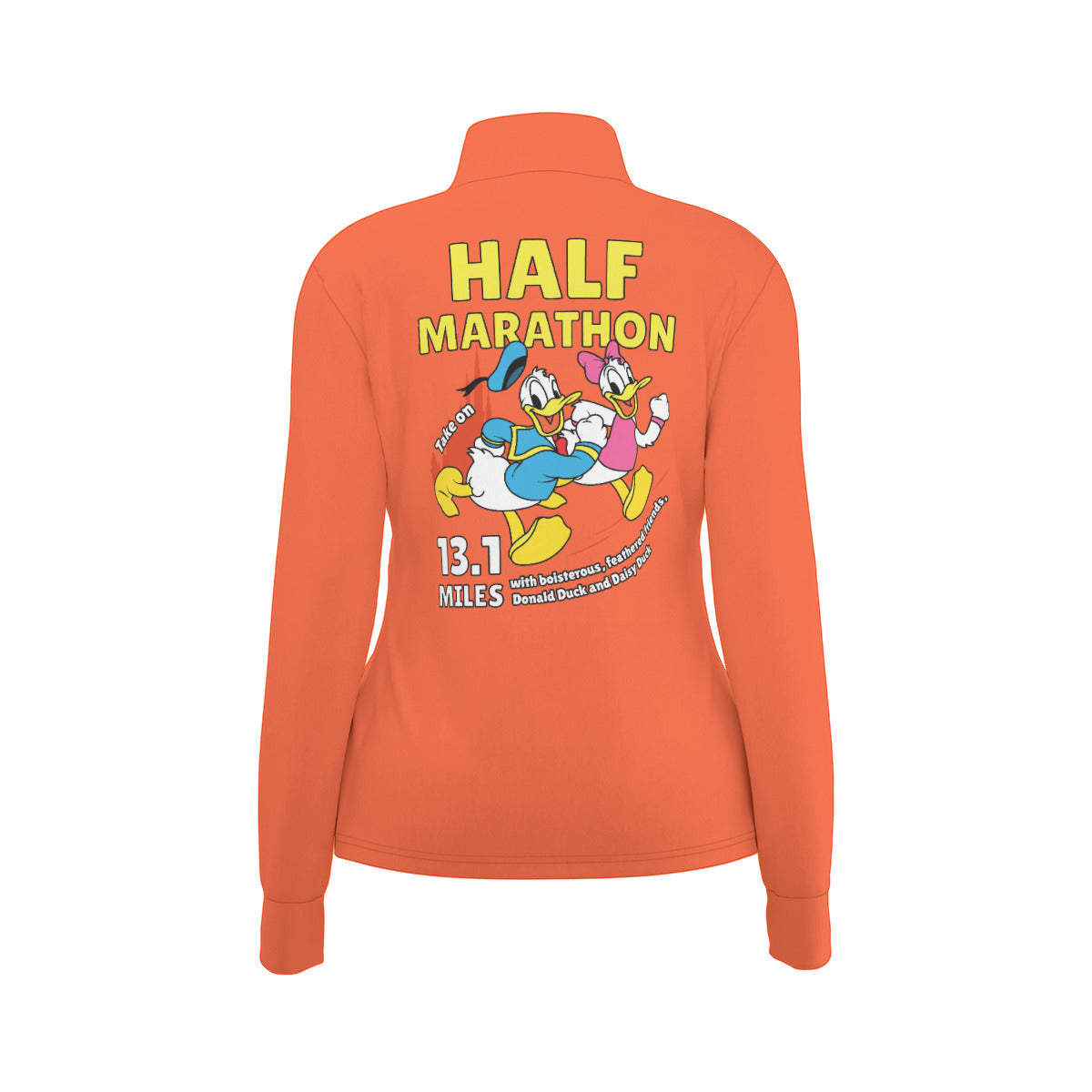 Donald And Daisy Half Marathon Women's Athletic Long Sleeve Thumbhole Jacket