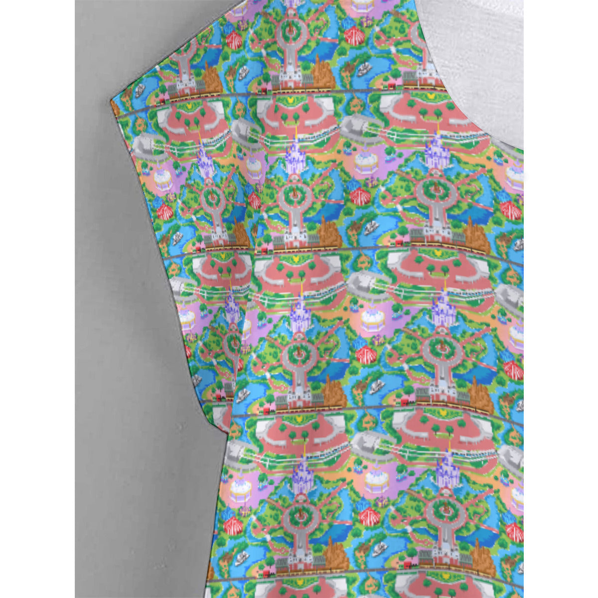 Park Map Plus Size Women's Curved Hem T-shirt