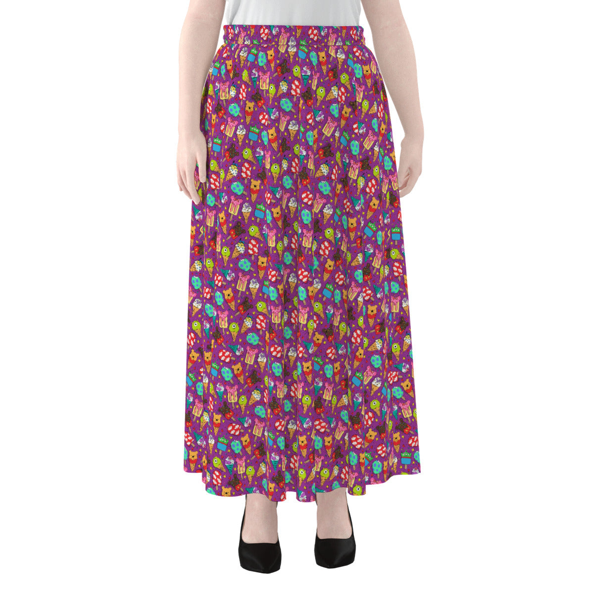Ice Cream Women's Maxi Chiffon Skirt