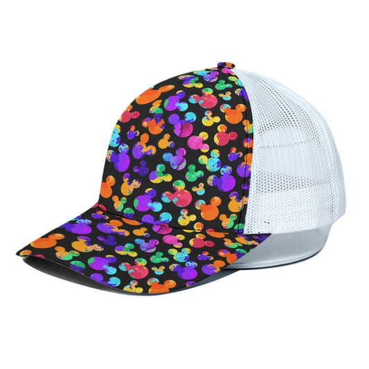 Watercolor Unisex Trucker Hat With White Half Mesh