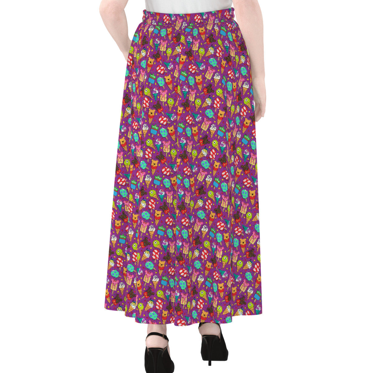 Ice Cream Women's Maxi Chiffon Skirt
