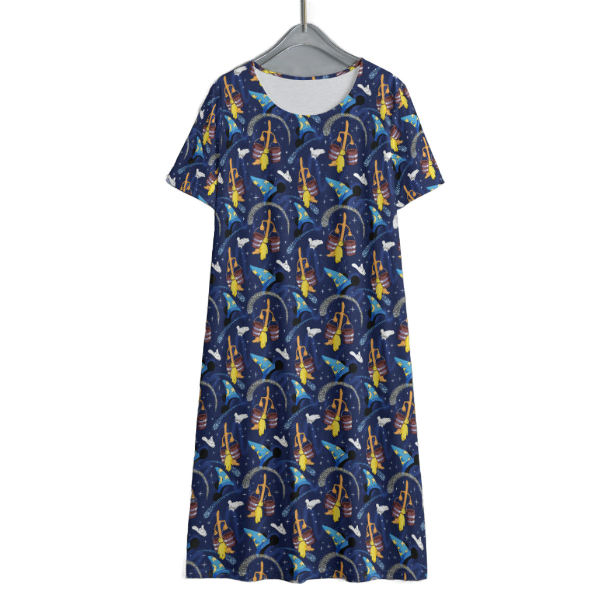 Sorcerer Women's Swing Dress With Short Sleeve