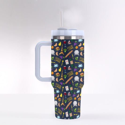 Food & Wine 40 oz Tumbler With Handle