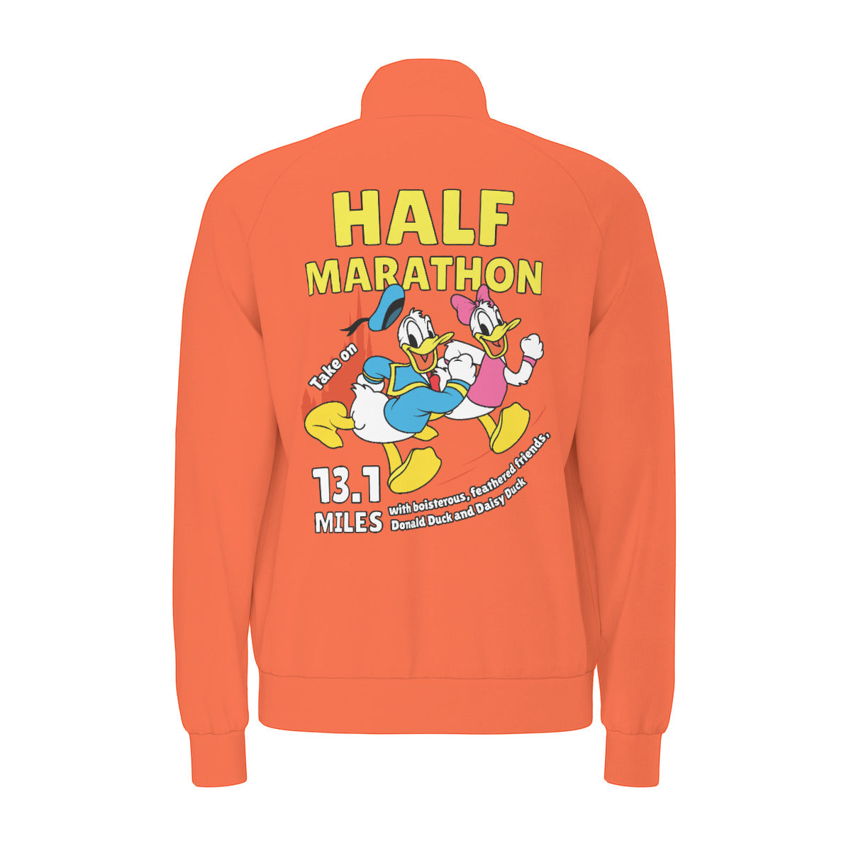 Donald And Daisy Half Marathon Unisex Stand Collar Jacket