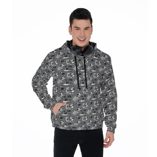 Steamboat Mickey Unisex Mirco Fleece Hoodie