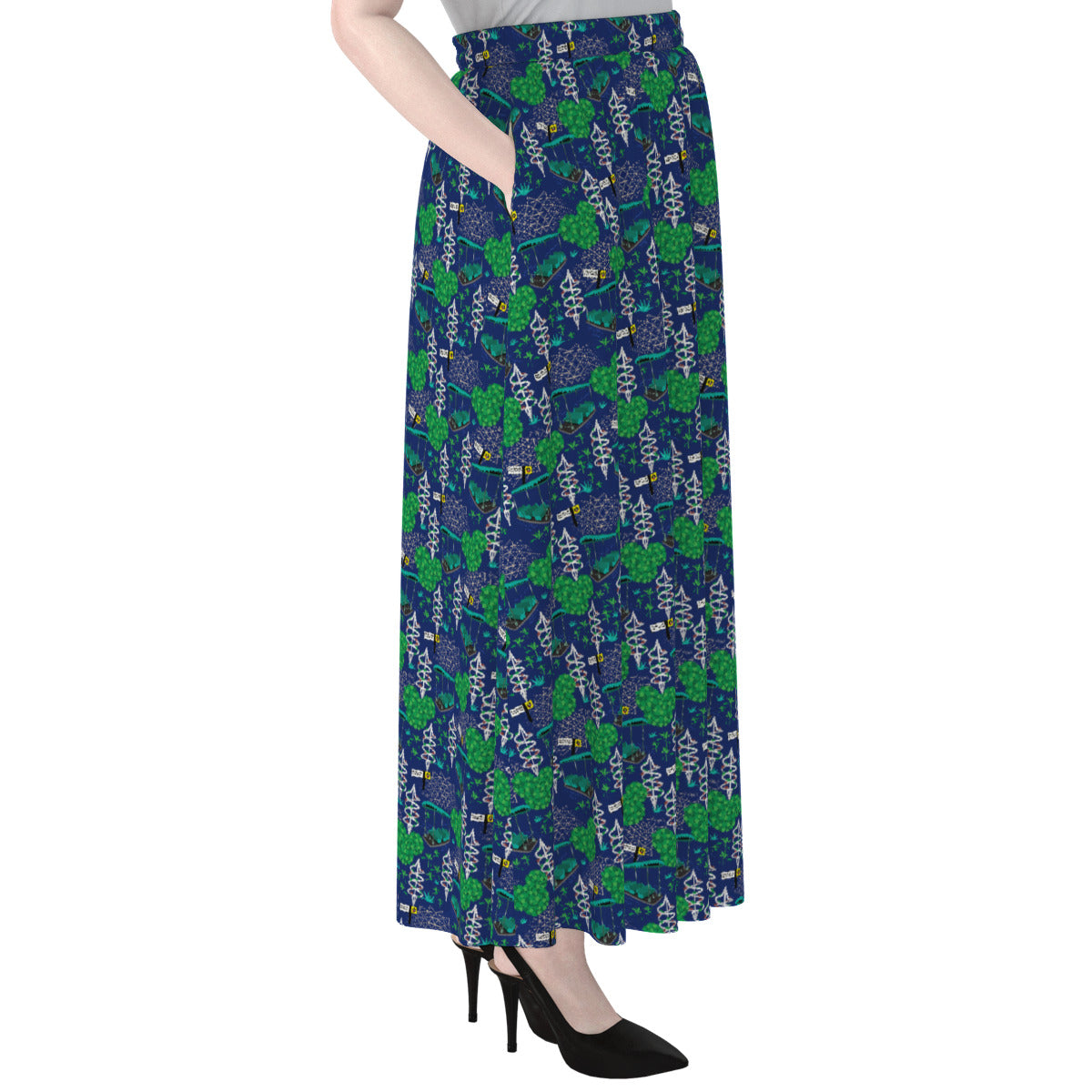 Living With The Land Women's Maxi Chiffon Skirt