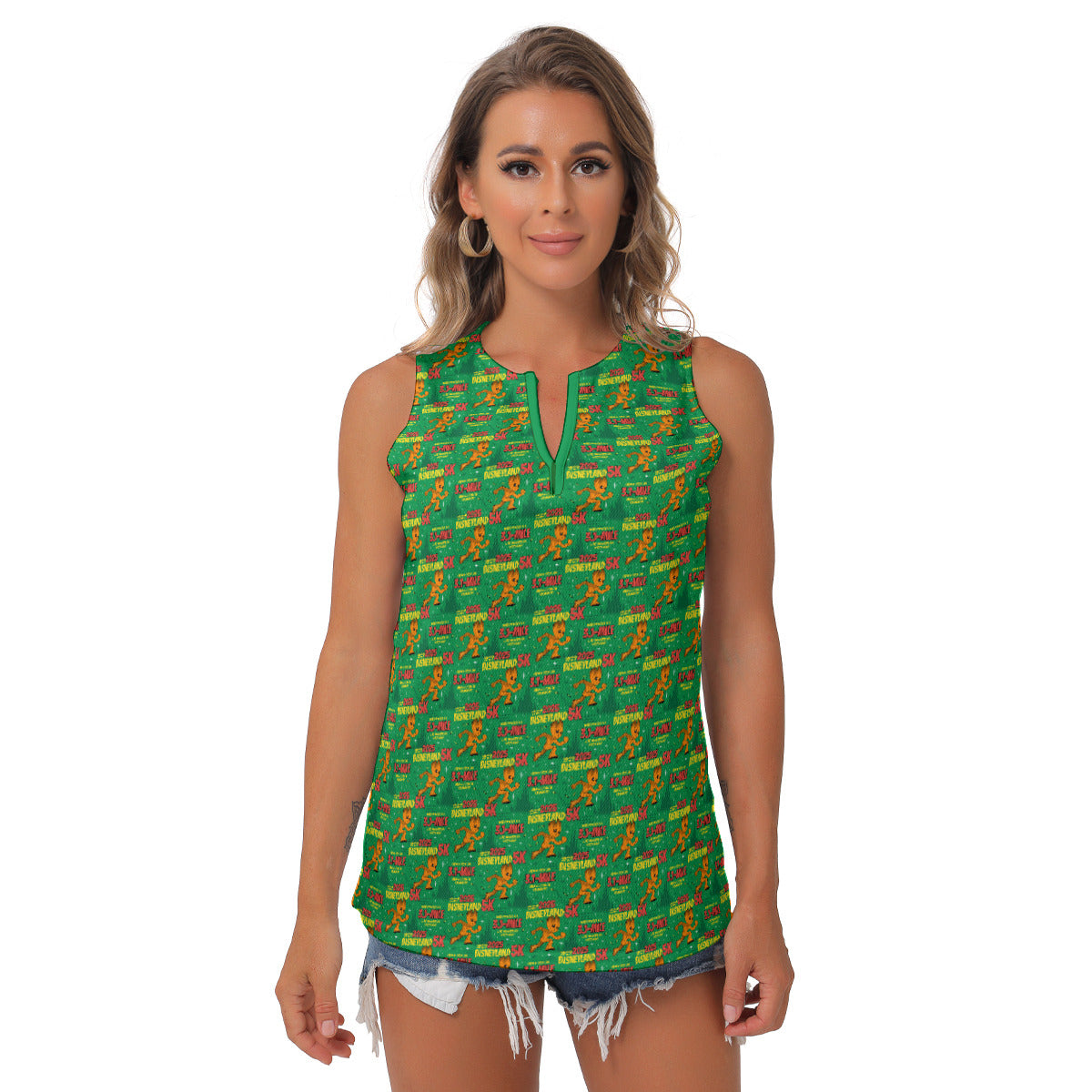 Disneyland 5K Women's Sleeveless V-Neck Top