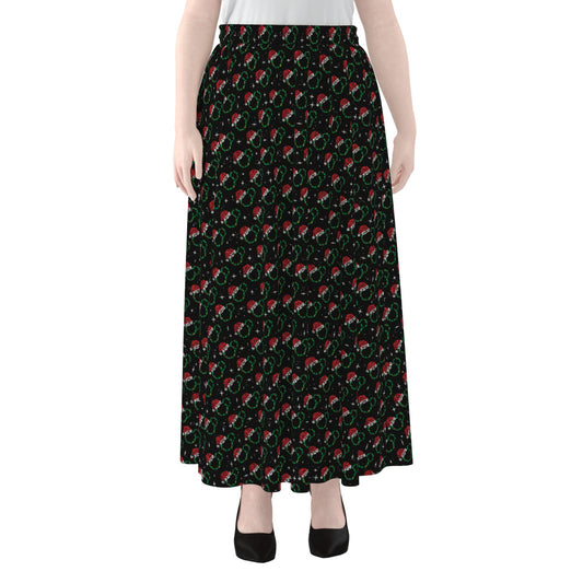 Christmas Women's Maxi Chiffon Skirt