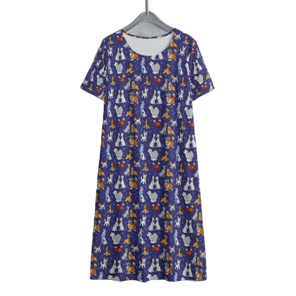 Dog Favorites Women's Swing Dress With Short Sleeve