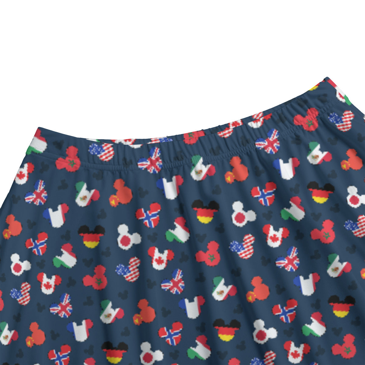 Mickey Flags Women's Skirt With Pockets