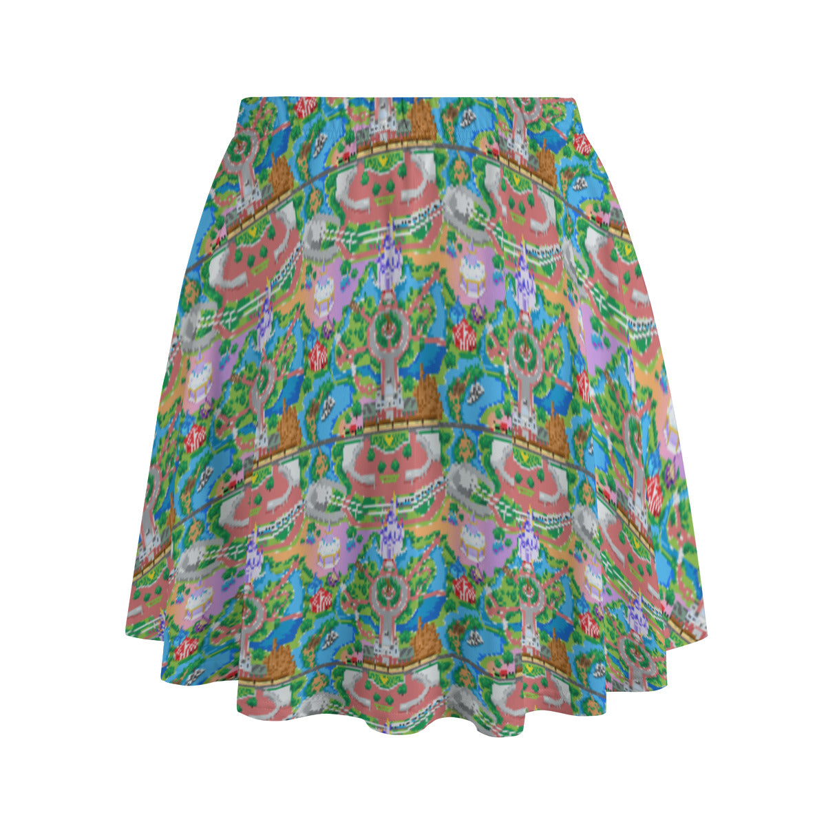 Park Map Women's Skirt With Pockets