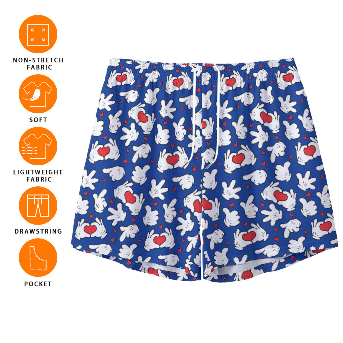 Happy Hands Unisex Pocket Shorts