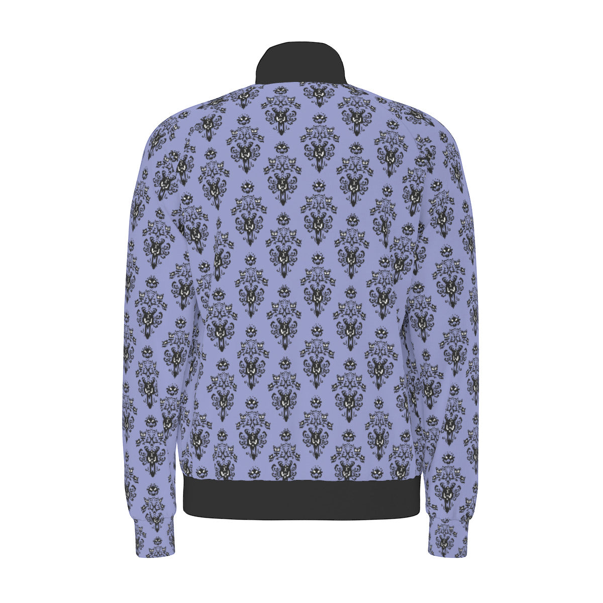 Haunted Mansion Wallpaper Unisex Stand Collar Jacket