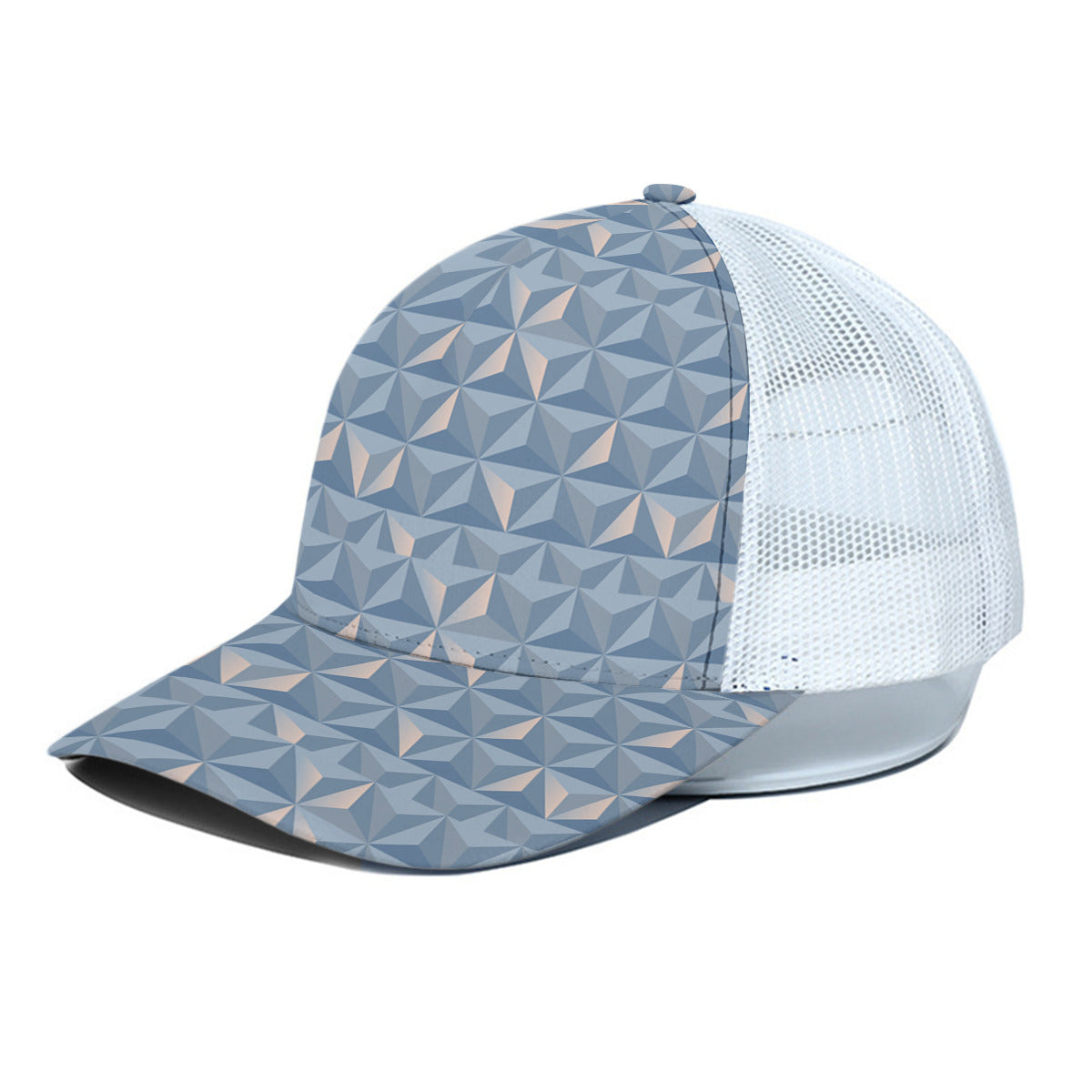 World Traveler Unisex Trucker Hat With White Half Mesh