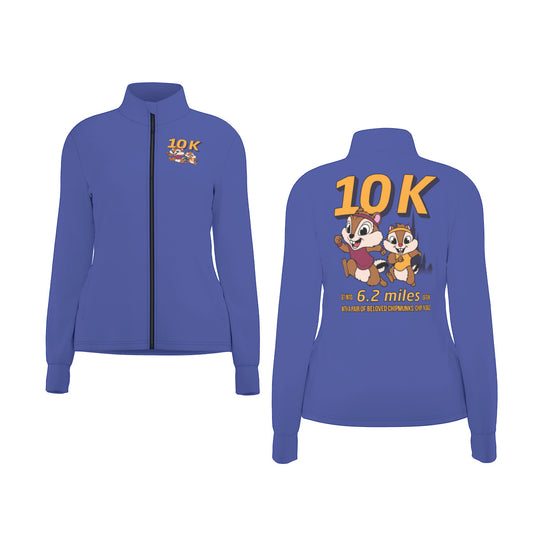 Chip And Dale 10K Women's Athletic Long Sleeve Thumbhole Jacket