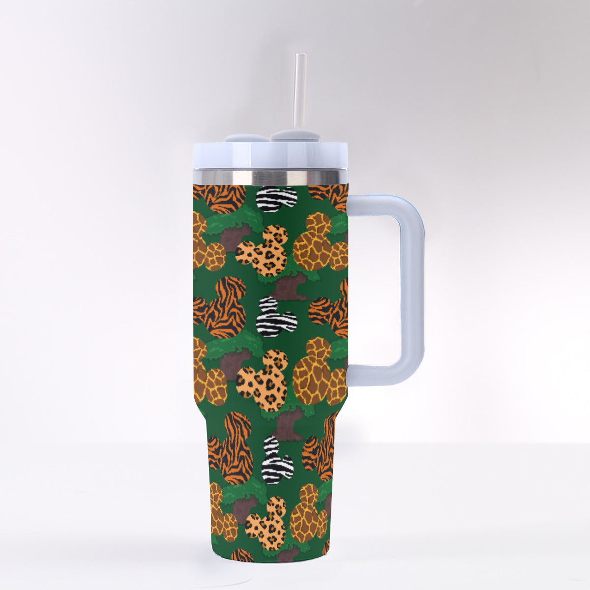 Animal Prints 40 oz Tumbler With Handle