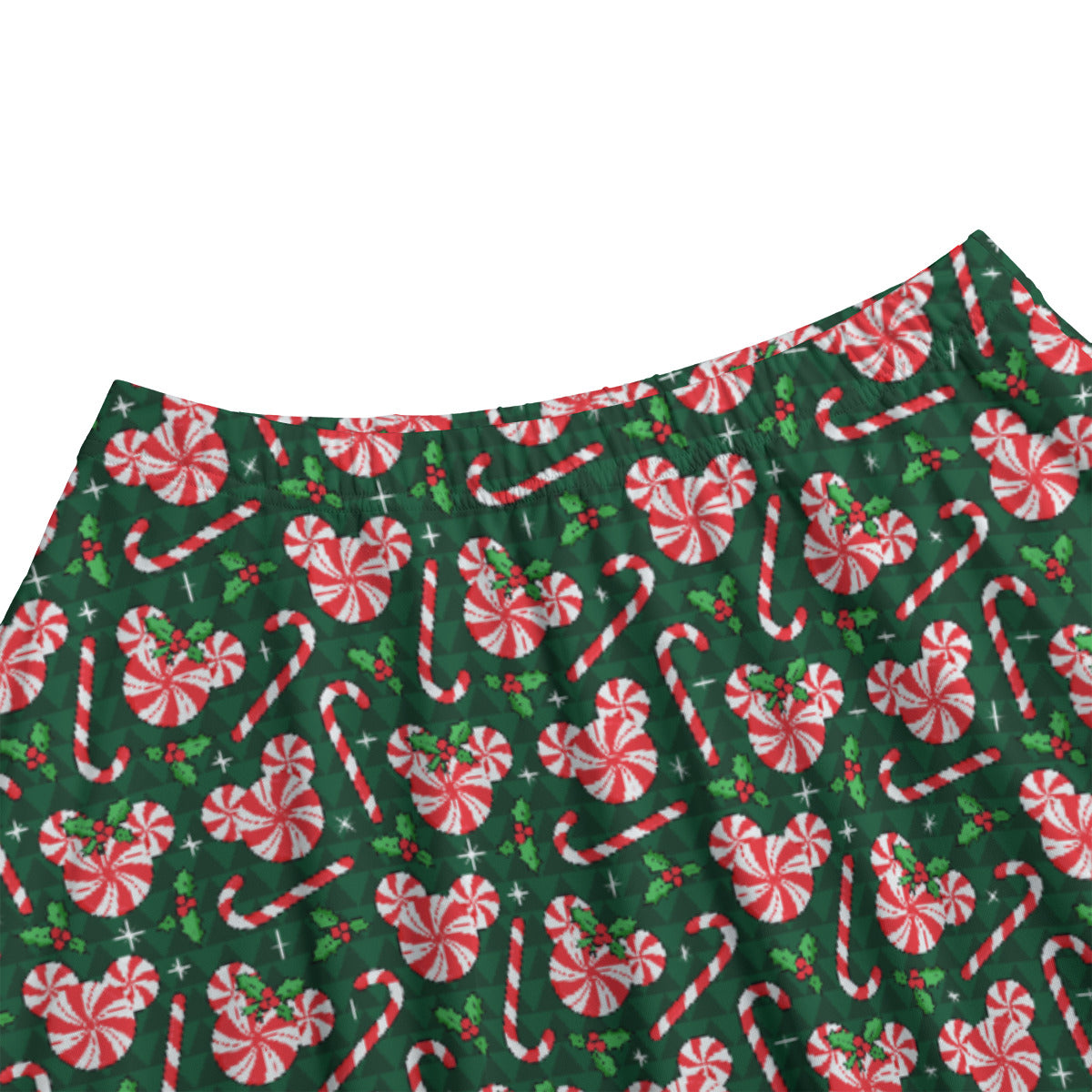Christmas Peppermints Women's Long Maxi Skirt With Pockets