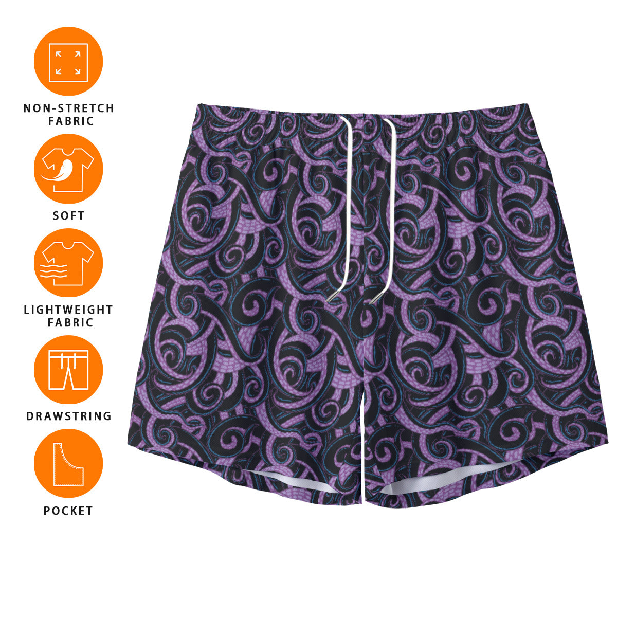 Ursula Tentacles Unisex Pocket Shorts