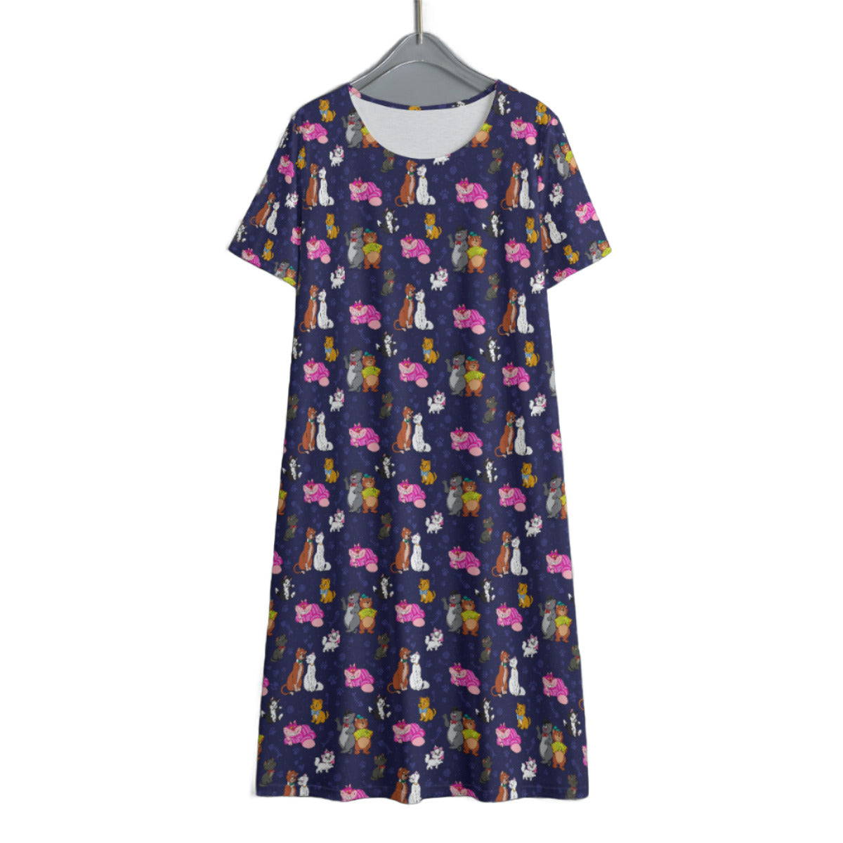 Cat Favorites Women's Swing Dress With Short Sleeve