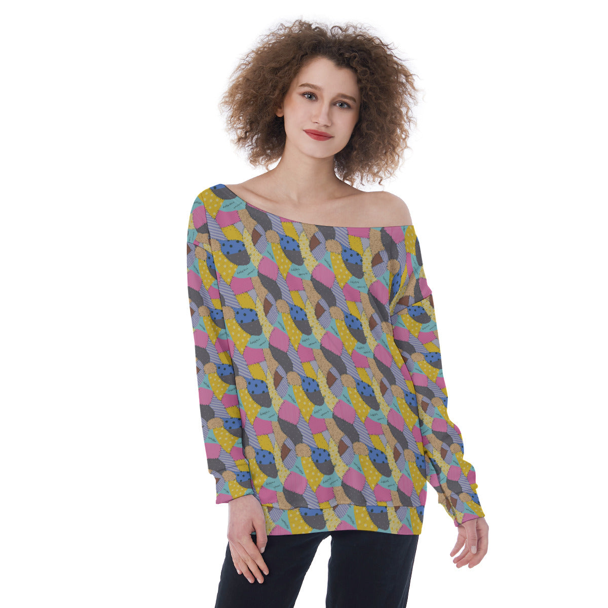 Sally's Dress Oversized Women's Off-Shoulder Sweatshirt