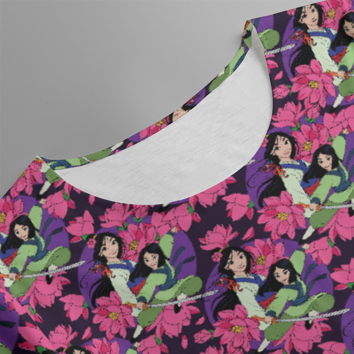 Disney Mulan Blooming Flowers Women's Swing Dress With Short Sleeve