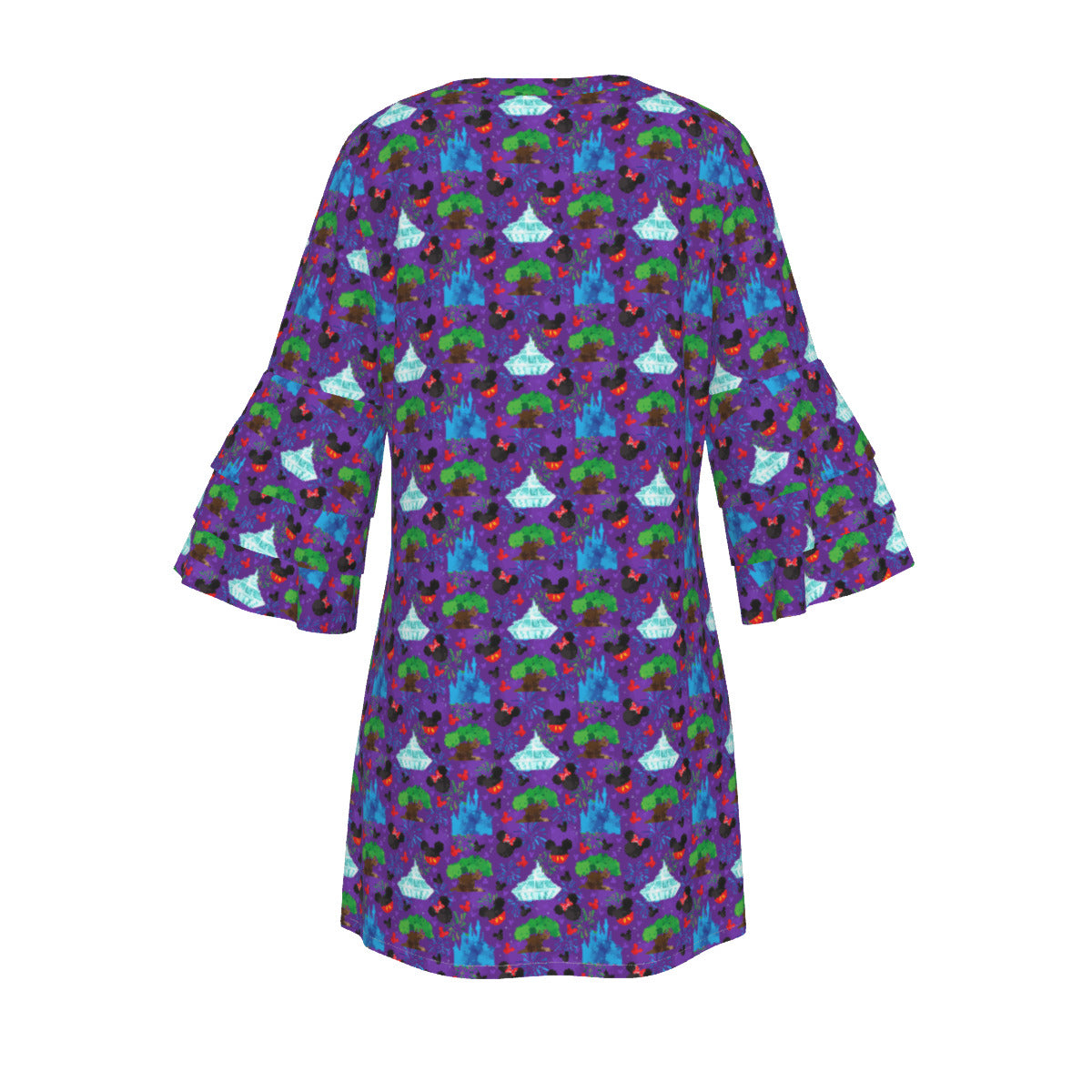 Park Hopper Fireworks Women's Stacked Ruffle Sleeve Dress