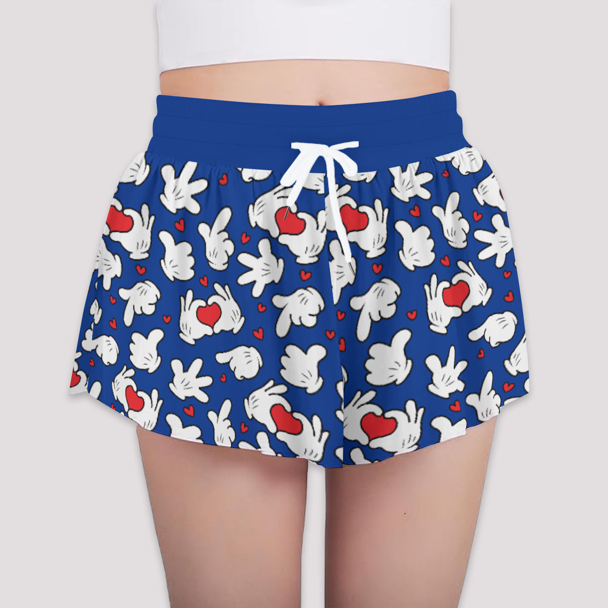 Mickey Hands Girls' Sports Shorts
