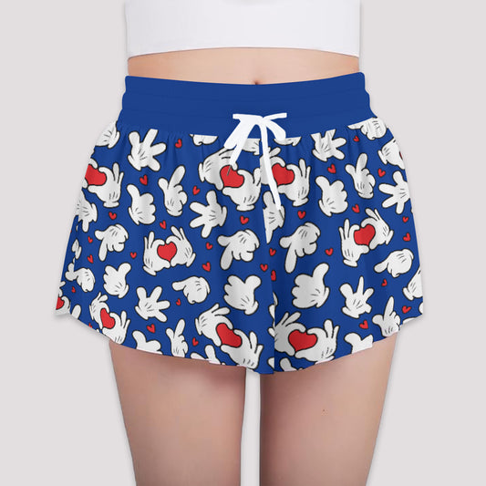 Mickey Hands Girls' Sports Shorts