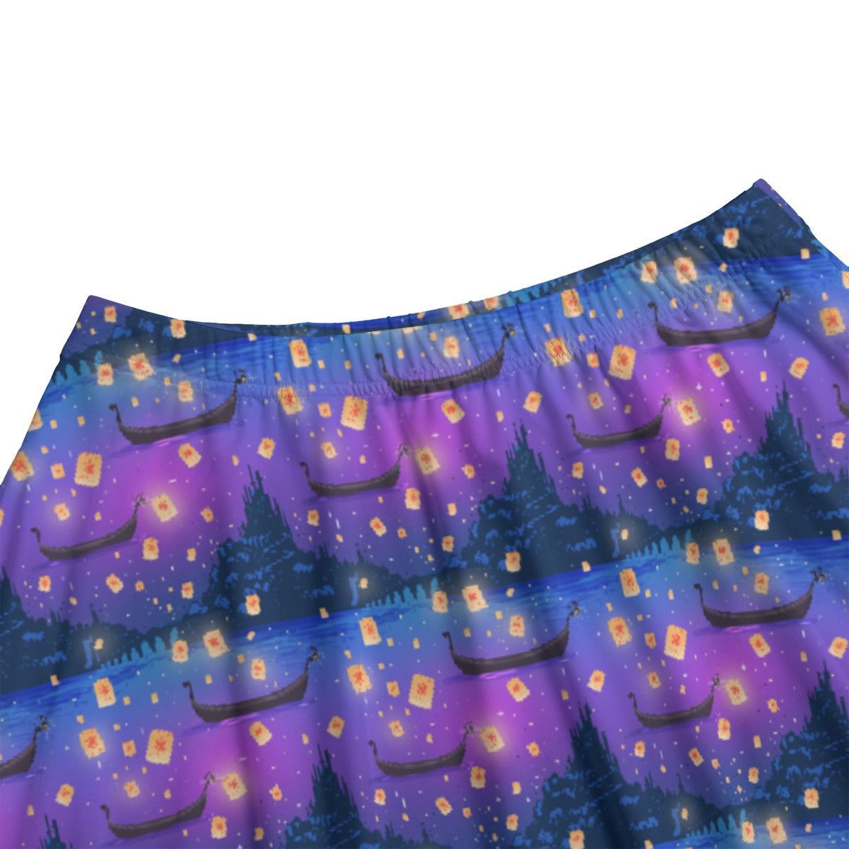 Floating Lanterns Women's Long Maxi Skirt With Pockets