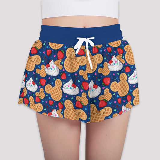 Mickey Waffles Girls' Sports Shorts