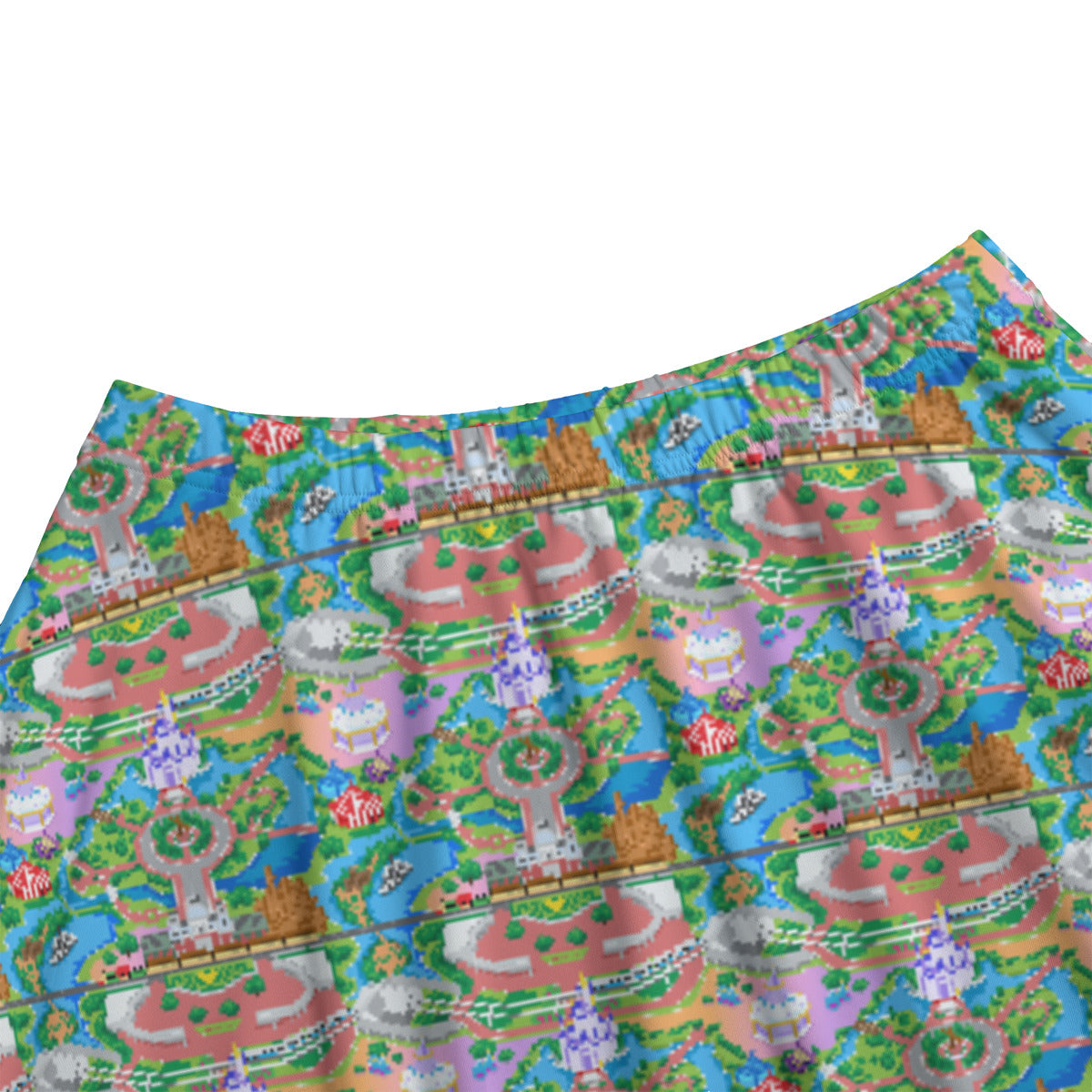 Park Map Women's Skirt With Pockets
