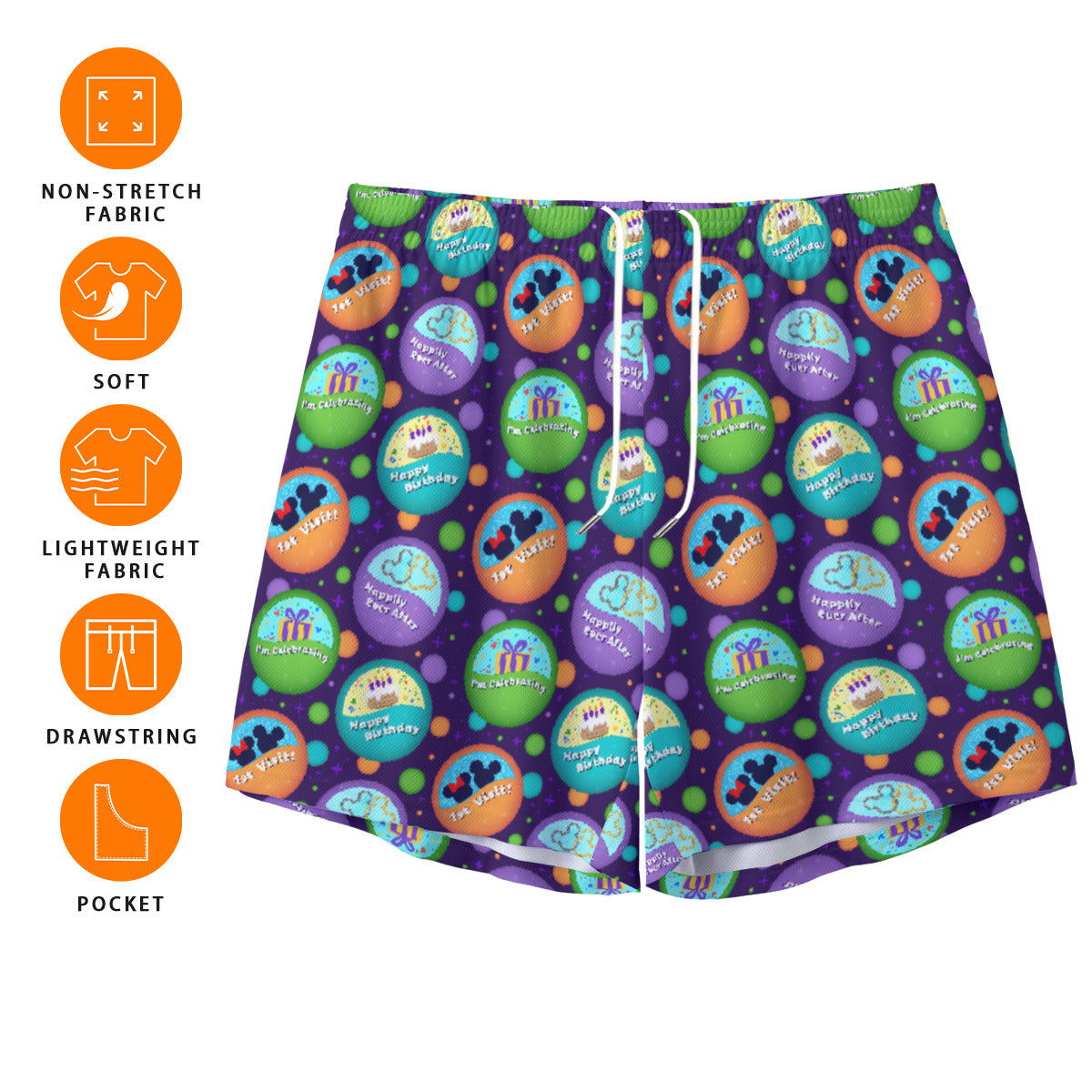 Button Collector Unisex Pocket Shorts